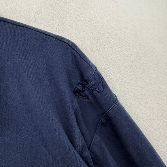 Michigan Wolverines Rugby Shirt men's XL Blue Nike Campus Collection REPAIRED - Picture 4 of 15